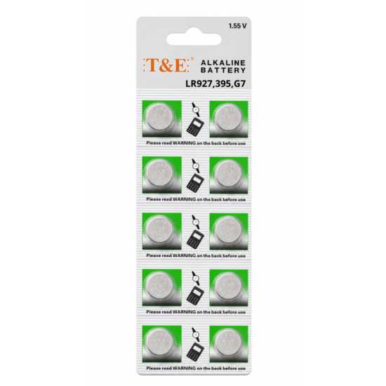 Alkaline Battery 1.55 V - LR927,395,G7 - 1 Strip