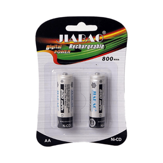 JIABAO Oplaadbare AA Batterijen - 800mAh - 2 Stuks