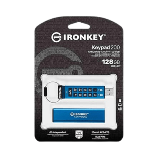 Kingston IKKP200/128GB - IronKey Keypad 200 - Encrypted