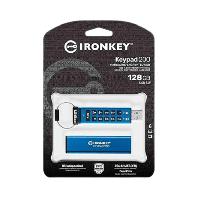 Kingston IKKP200/128GB - IronKey Keypad 200 - Encrypted