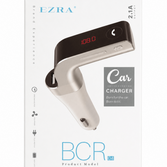 Ezra - Bluetooth FM Transmitter - Bluetooth ontvanger voor in de auto - USB - Handsfree carkit