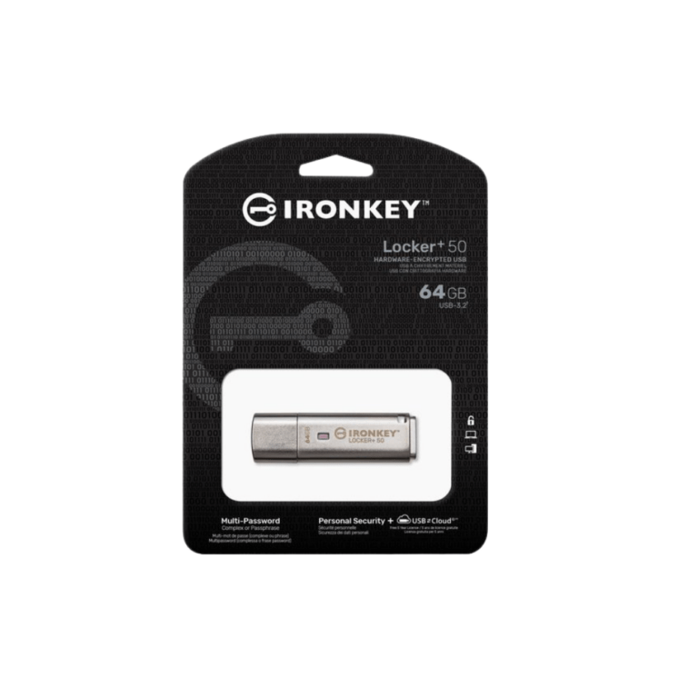 Kingston IKLP50/64GB -  IronKey Locker Plus 50 - USB Stick