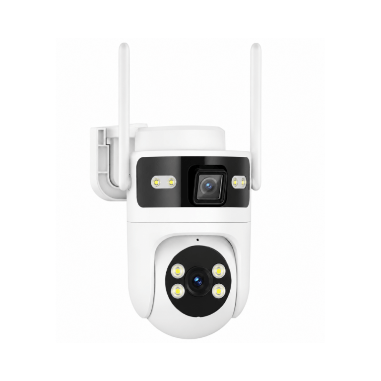 MG B25 Outdoor Beveiligingscamera Dual Lens - WiFi - 360° PTZ - AI Persoonsdetectie - Wit