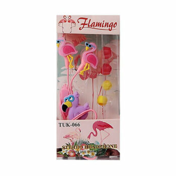 flamingo koptelefoon roze