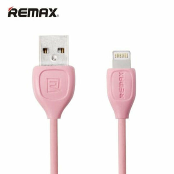 remax lesu strong flexible lightning to usb data charger cable 1m md818 pink