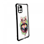 Samsung Galaxy A71 - MG Design Backcover - Hond Met Koptelefoon