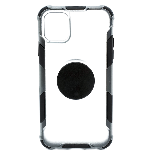 Apple iPhone 11 - Backcover – Transparant/Zwart