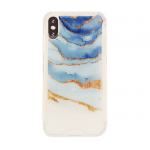 Apple iPhone Xs Max - MG Design Backcover - Oceaanblauw Marble