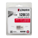 Kingston DataTraveler Microduo 3C -128GB – USB stick 3.1 / Type C – Flash Drive