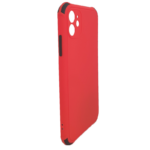 Apple iPhone 11 - Siliconen Backcover met zwarte accenten – Rood