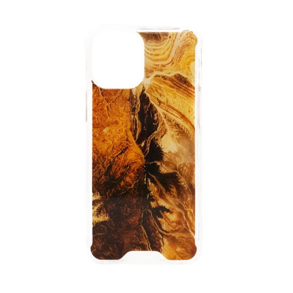 Apple iPhone 12 (Pro) - MG Design Backcover - Bruin Marble
