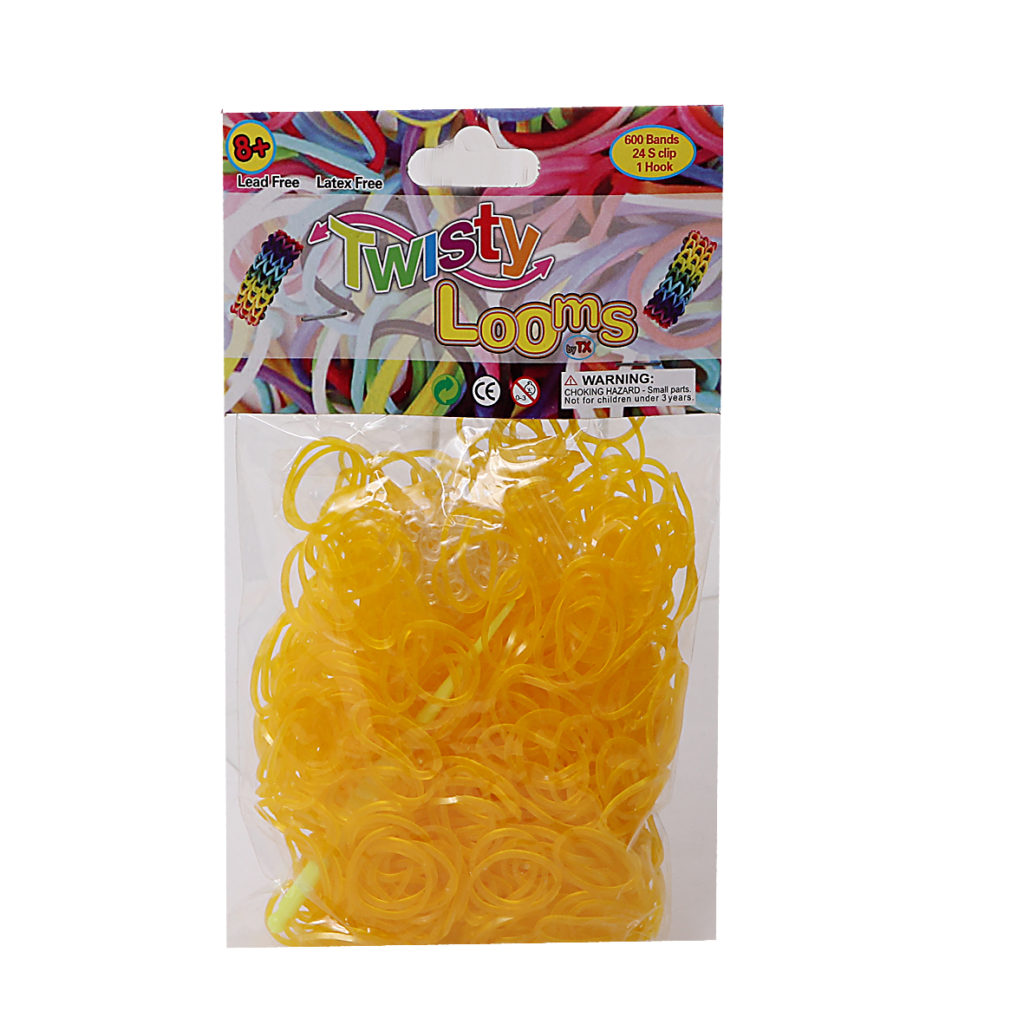 Loom Bands – Pack 600 Stuks-Yellow