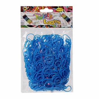 twisty looms blauw bewerkt